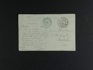 Sweden. Incoming stamped mail. Gabon. 10 c on picture postcard sent from EKODODO GABON …