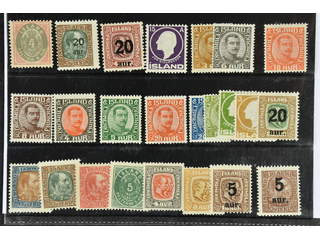 Iceland. ★★ 1876–1933. All different, e.g. F 22, 100, 106, 112, 125-26, 129-30, 137. …