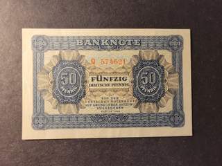 German Democratic Republic 50 pfennig 1948, AU