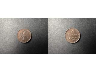 Albanien 2 qindar 1935, UNC