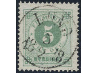 Sweden, Sverige, Sverige, Sverige. Facit 30a used, 5 öre grey-green. Superb cancellation …