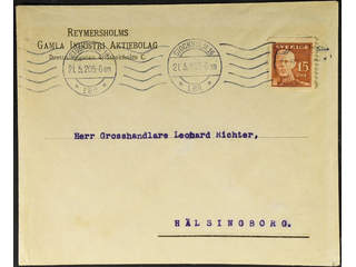 Sweden. Facit 150 cover , 15 öre on cover sent during the first scarce period …