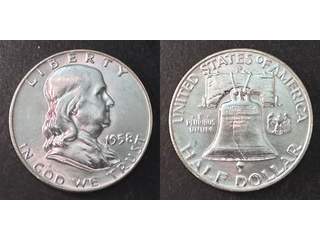 USA ½ dollar 1958 D, UNC