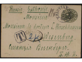 Sweden. Postal stationery, stamped envelope Facit Fk9AII , Stamped envelope 4 öre sent …