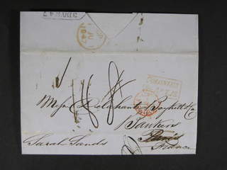U.S.A. Prephilately. Letter dated "New York may 11 1847" sent by the Red Cross line …