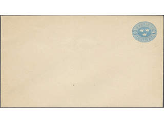 Sweden. Postal stationery, stamped envelope Facit Fk1IIb , Stamped envelope 12 öre, type …