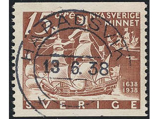 Sweden. Facit 262A, D county. HÄRADSVIK 13.6.38. EXCELLENT cancellation. Postal: 175:-