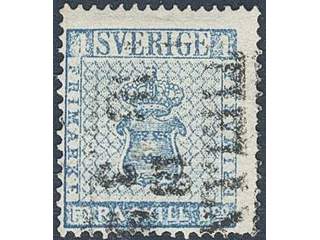 Sweden. Facit 2e, E county. TIELLMO 18.3.185x, rectangular postmark. P: 2000.