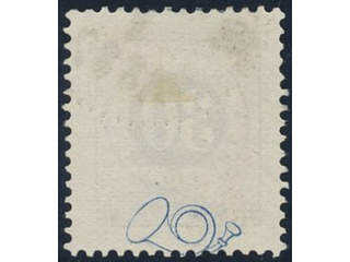 Sweden. Facit 47v8 used, 30 öre brown, parts of two posthorns variety. A few slightly …