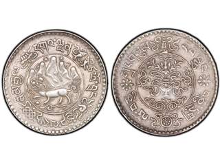 Kina Tibet 3 srang 1936, AU/UNC, PCGS MS62