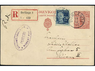 Sweden. Postal stationery, Single postcard, Facit bKe21, 151A, Postcard 10 öre …