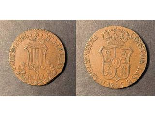 Spanien - Barcelona 6 cuartos 1846, AU