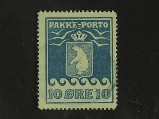 Denmark Greenland. Facit P7 used , 10 øre blue, hardly visible pmk. Good centering.