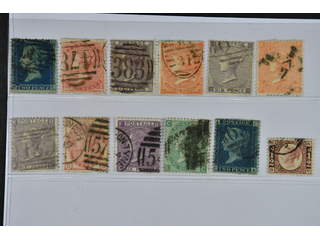 Britain. Used 1855–1870. All different, e.g. Mi 11B, 13Zz, 14, 19-20, 24-25, 28-29, 33. …