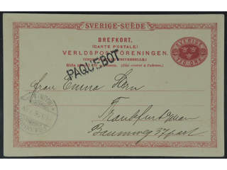 Sweden. Facit bKe13. GERMANY. Cancellation PAQUEBOT on postcard dated "Gothenburg Hotel …