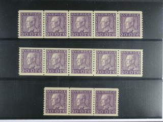 Sweden. Facit 179Ad ★★ , 20 öre ultramarinish violet, vertical perf on ordinary paperin …
