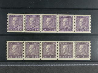 Sweden. Facit 179Aa ★★ , 20 öre dull ultramarinish violet, vertical perf on yellowish …