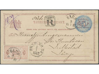 Sweden. Postal stationery, Official postcard, Facit TjbK3, Tj18, Official postcard 5/6 …