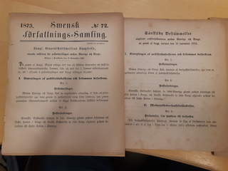 Literature. Announcement regarding postal exchange Sweden–Norway with associated …