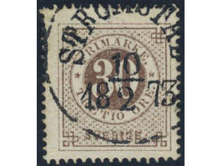 Sweden, Sverige, Sverige, Sverige. Facit 25d2 used, 30 öre orange-brown. Superb …
