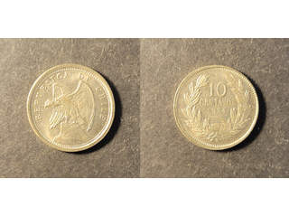 Chile 10 centavos 1924, UNC