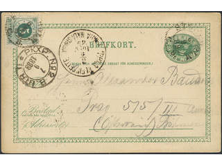 Sweden, Sverige, Sverige, Sverige. Postal stationery, Single postcard, Facit bKe7, F43, …