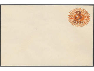 Sweden, Sverige, Sverige, Sverige. Postal stationery, Stamped envelope, Facit Fk15, …