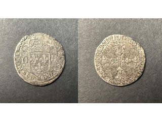 Frankrike Henry IV (1589-1610) 1/4 ecu 1591, F-VF