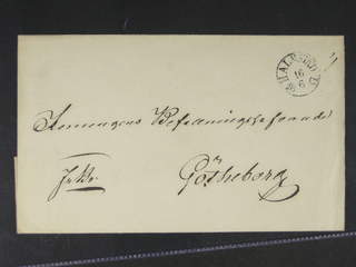 Sweden. N county. HALMSTAD 16.6.1837, arc postmark. Type 3 on beautiful cover sent to …