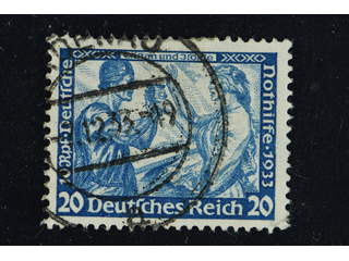 Germany Reich. Michel 505A used , 1933 Charity - Opera 20 + 10 Rpf greenish blue perf 14 …