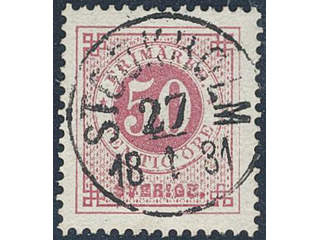 Sweden. Facit 36d used , 50 öre dull violetish carmine. EXCELLENT cancellation STOCKHOLM …