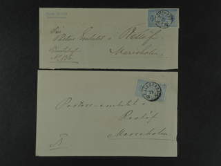 Sweden. Official Facit Tj17 , 12 öre on two covers sent from GILLBERGA and ÖSTRABY, …