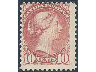 Canada. Michel 31A ★ , 1870 10c Victoria perf 12. Off-centered and slight gum crease, …
