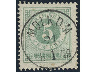 Sweden, Sverige, Sverige, Sverige. Facit 30a used, 5 öre grey-green. EXCELLENT …
