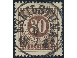 Sweden, Sverige, Sverige, Sverige. Facit 47b used, 30 öre reddish brown. EXCELLENT …