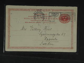 Sweden. Postal stationery, double postcard Facit bKd13 , Response card 10 öre sent from …
