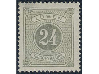 Sweden. Postage due Facit L7b ★, 24 öre grey, perf 14. Superb. Opinion (shade) by O.P. …