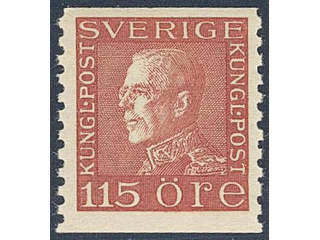Sweden. Facit 194 ★★ , 115 öre brown-red.