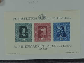Liechtenstein. Michel 278–80 ★★ , 1949 Vaduz Stamp Exhibition souvenir sheet 5. EUR 170
