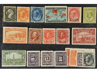 Canada. ★ 1868–1928. All different, e.g. Mi 16C, 60, 67A, 74, 76, 80(★), 90, 94, 102D, …
