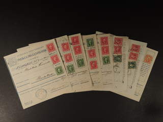 Sweden. Collection covers. Fifteen money orders franked with Oscar II, of which four …