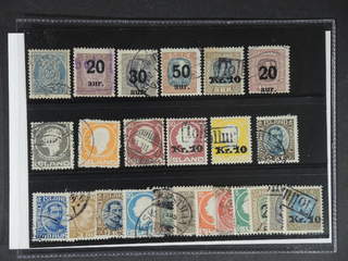 Iceland. Used 1876–1926. All different, e.g. F 28, 100, 101-02, 106, 107v, 111, 113, …