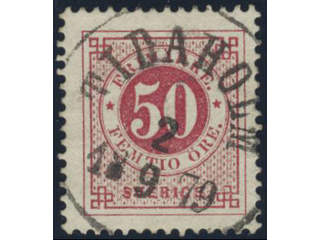 Sweden, Sverige, Sverige, Sverige. Facit 36a used, 50 öre carmine. Superb cancellation …