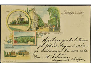 Sweden. Facit 52 on picture postcard, Gruss Aus. Piteå, "Helsning från", used card sent …