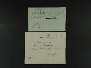 Sweden. C county. UPSALA 1836–1844, rectangular postmark. Type 1 on three covers sent to …