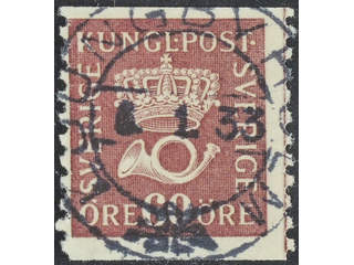 Sweden. Facit 163a used , 60 öre violet-carmine, type II. EXCELLENT cancellation …