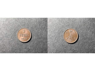 Finland  Alexander III (1883-1894) 1 penni 1894, 01/0