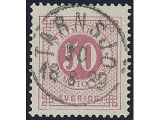 Sweden, Sverige, Sverige, Sverige. Facit 48a used, 50 öre carmine-rose. EXCELLENT …