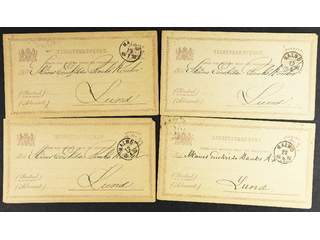 Sweden. Postal stationery, official postcard Facit TjbK6II , Postcard 6 öre issue 2, …