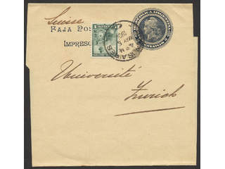 Argentina. Michel 100 cover , 1 C on postal stationery newspaper banner 2 C, sent from …